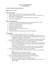 Youth Pastor Resume Template Templates Mtg4nzy Resume