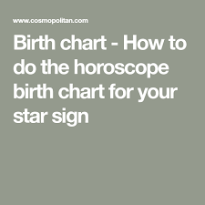 Why Doing Your Birth Chart Will Help You Figure Out Your
