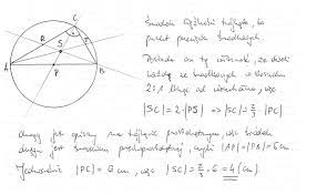 promień okręgu opisanego na trójkącie prostokątnym ma długość 6cm.Oblicz  odległość środka ciężkości - Brainly.pl