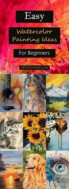 60 easy watercolor painting ideas for