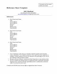 Reference Sheet For Resume How To Create Format Job Sampleew