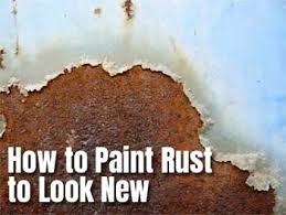 how to paint a refrigerator with rust