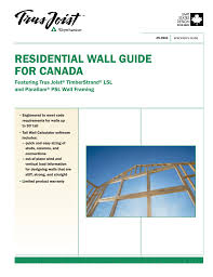 residential wall guide for canada