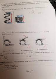 6 a helical compression spring is
