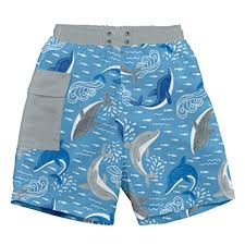 I Play Baby Boys Pocket Trunks With Built In Reusable Absorbent Swim Diaper