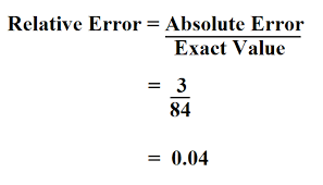 How To Calculate Relative Error