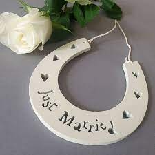 wedding horseshoe keepsake just