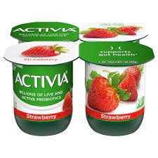 activia probiotic yogurt strawberry