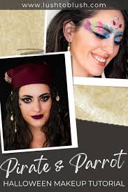 pirate parrot halloween makeup lush