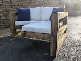 Solid Wood Garden Sofa Bench Chair