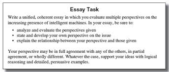 New ACT Essay Assignment
