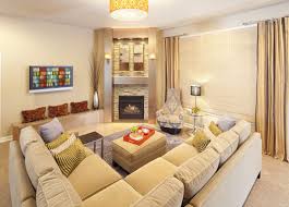 arrange furniture around a corner fireplace