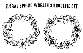 free fl spring wreath black and