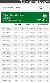 Waktu sholat paling akurat dan aplikasi quran terbaik (termasuk 40+ terjemahan). Prayer Times In Kuala Lumpur Malaysia Muslim Pro Bantuan