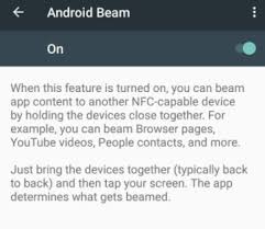real reason behind android beam not working