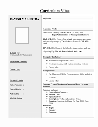 Resume Format Free Download In Ms Word Best For Freshers Mechanical