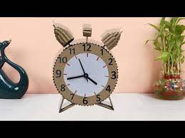 Cardboard Clock Diy Table Clock