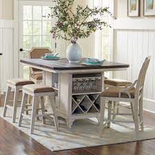 Don't forget to download this kitchen island table with stools for your home improvement reference, and view full page gallery as well. Avalon Furniture Mystic Cay 7 Piece Kitchen Island Table Set Wilcox Furniture Pub Table And Stool Sets