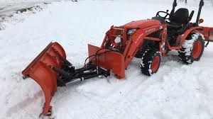 homemade snow plow for kubota b2601