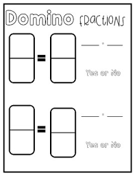 Equivalent Fraction Domino Worksheet Plus Anchor Chart