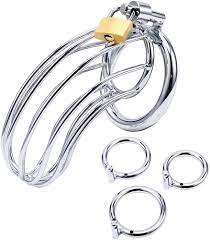 Uleade Male Chastity Device Cock Cage with 3 Sizes of Rings, Premium Metal  Silver Locked Cage Adult Sex Toy for Men, Lock and 3 Keys Included :  Amazon.co.uk: Health & Personal Care