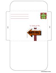 Free Santa Letter Envelope Printable Christmas Santa Letter