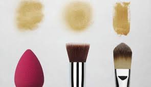 apply foundation with a brush or sponge