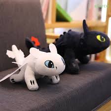 How To Train Your Dragon 3 Toothless Light Fury Plush Night Fury Toys Doll Gift