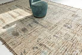 modern distressed area rug 60668