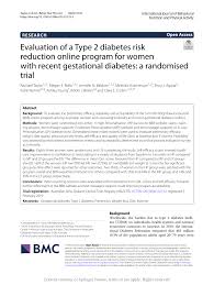 evaluation of a type 2 diabetes risk