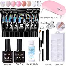 gel nail polish kit with u v light