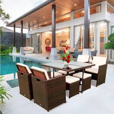 Outdoor Space Saving Rattan Chairs