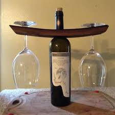 Wine Rack 1 Bottle 2 Glass Holder