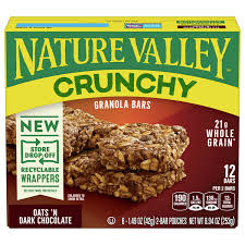 nature valley crunchy granola bars oats