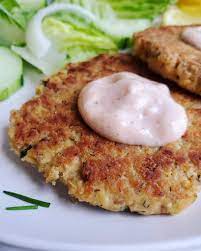 The slather it on a giant piece of salmon and dinner's done. Salmon Patties With Garlic Aioli Grain Free Thriving Gluten Free