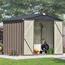 Patio 8ft X6ft Metal Storage Shed With