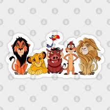 lion king fans sticker