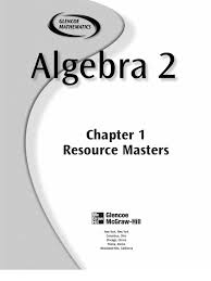 Maybe you would like to learn more about one of these? Form 1 Glencoe Algebra 2 Answers