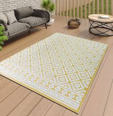 Boho Outdoor Rug Yellow Rugs For
