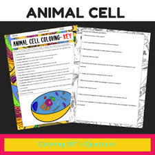 Ruminococcus albus live in guts of animals and help to digest food. Animal Cell Coloring Worksheets Teaching Resources Tpt