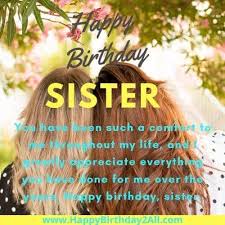 Happy birthday elder or big sister: Happy Birthday Wishes For Sister Sis Quotes Greetings