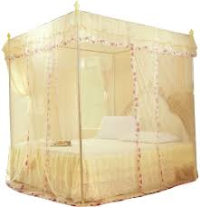 Canopy bedroom sets from coleman furniture come with pieces carefully crafted to complement a canopy bed not take away from its grandeur. Keyren Luxury Princess 3 Side Openings Post Bed Curtain Canopy Netting Mosquito Net Bedding Safety Crib Netting Femsa Com