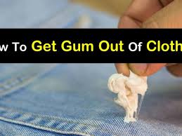 10 clever ways to get gum out of clothes