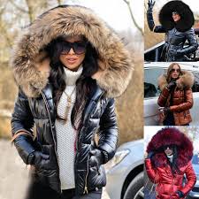 Womens Parka Zipper Winter Coat Down