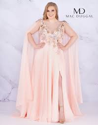 77551f Mac Duggal Plus Size Prom Dress