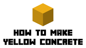 minecraft survival how to make yellow