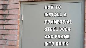 how to install a commercial steel door