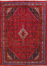 6x10 red hamadan hand knotted persian