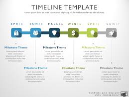 Six Phase Horizontal Timeline Slide