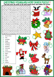Preschool students work on their fine motor skills with these free christmas tracing worksheets. Christmas Esl Vocabulary Worksheets